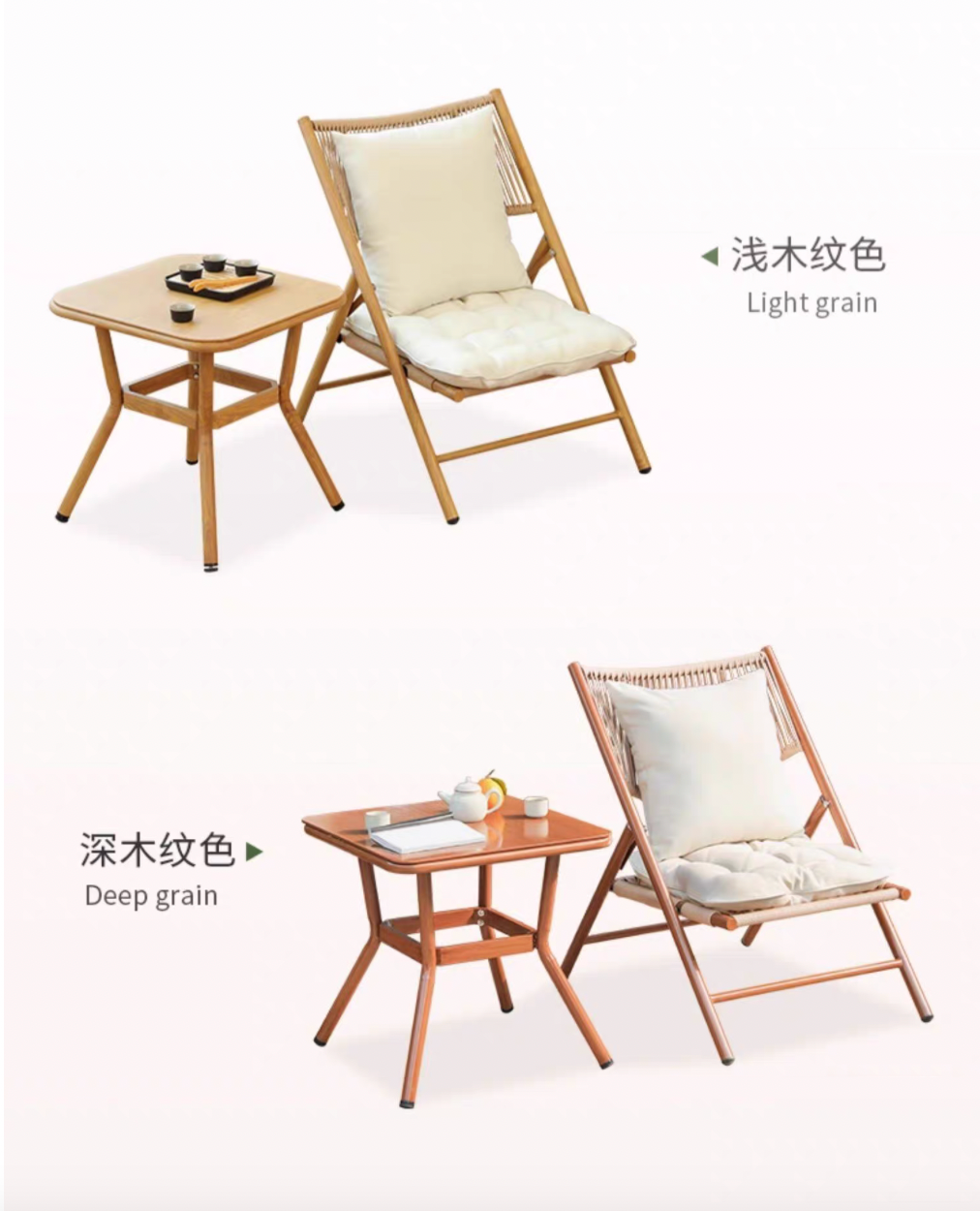 Outdoor Garden Bistro Foldable - Table & Chairs set