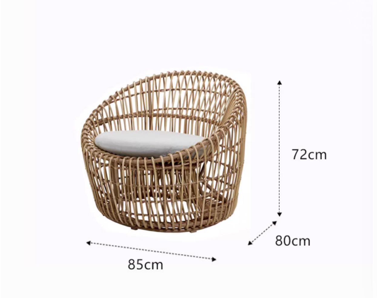 Ourdoor Rattan Wave Sofa for Garden or Terrace Sofa set