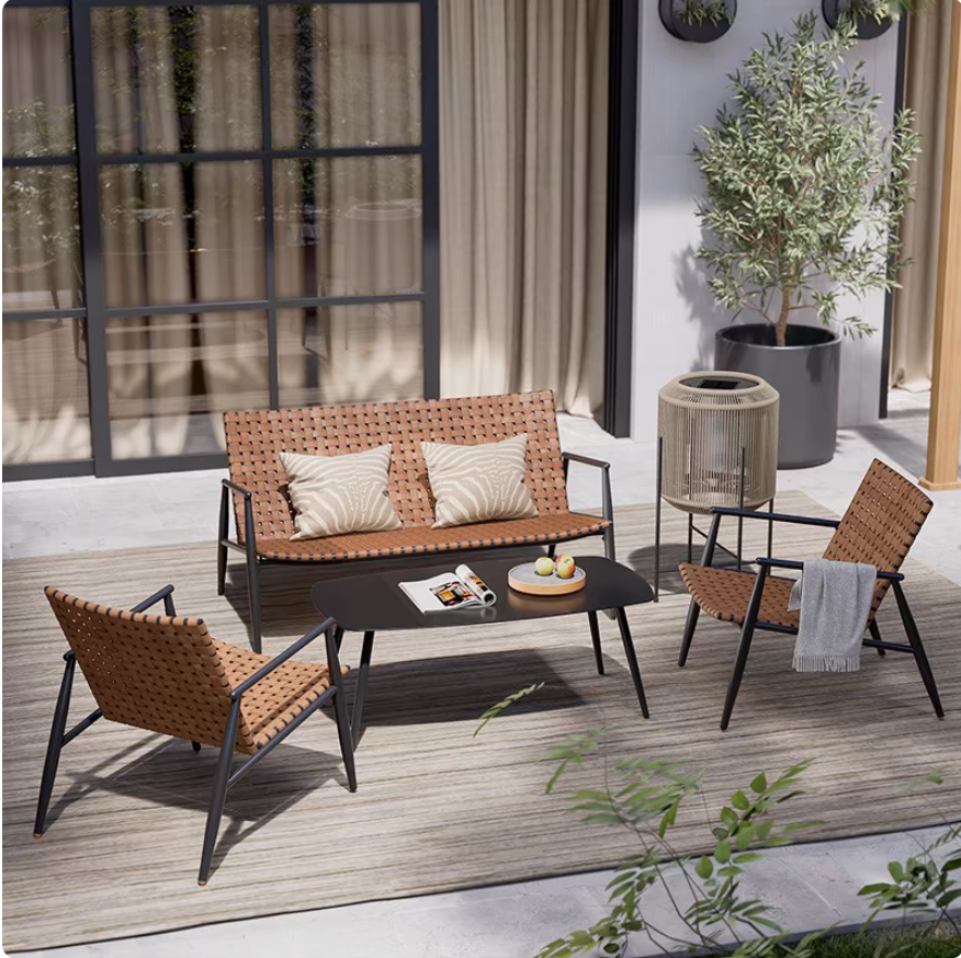 CAMDEN 4-Seater Garden Balcony Table and Chairs Set