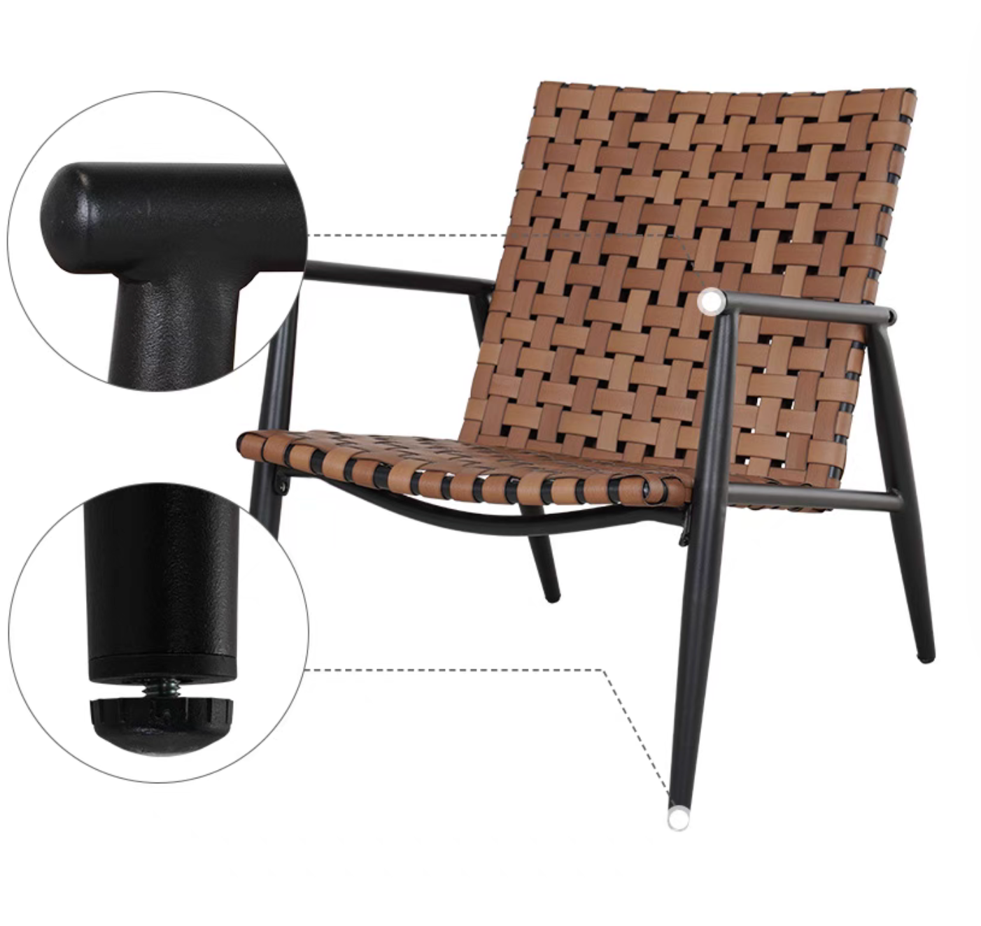 CAMDEN 2-Seater Garden Balcony Chairs Set