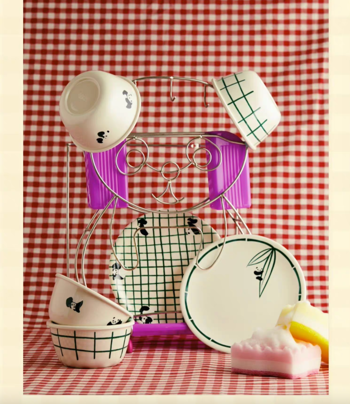 Panda Picnic Basket Hamper - 4 person