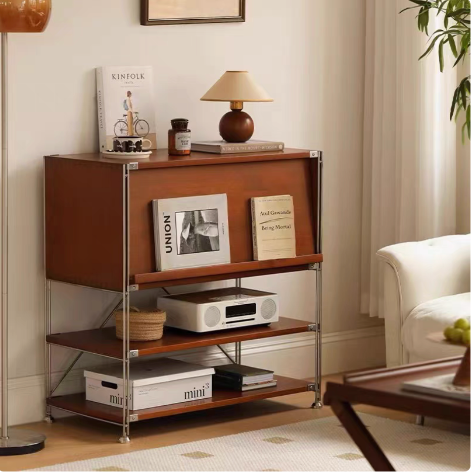SJLMZ Pine Wood Sideboard for Books