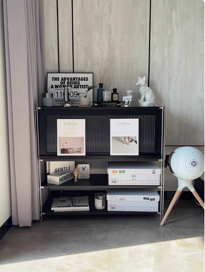 SJLMZ Pine Wood Sideboard for Books