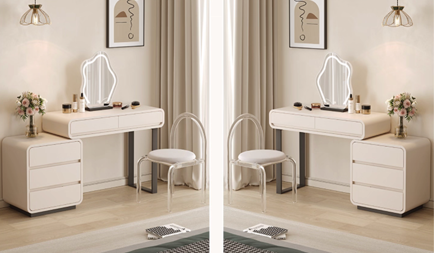 Solid wood Morden Dressing Tables with Chair