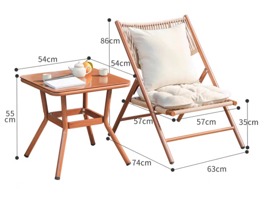 Outdoor Garden Bistro Foldable - Table & Chairs set