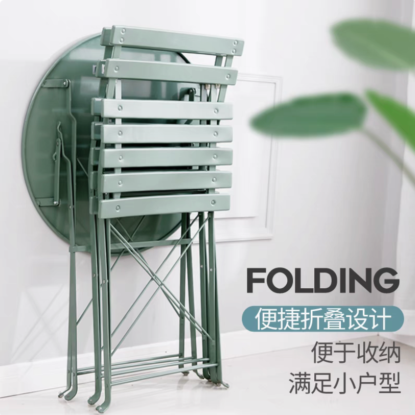 Metal Garden Foldable Table & Chairs set