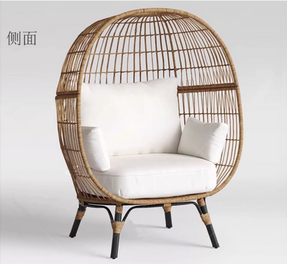 1-Seater Outdoor Nest Shape High Back Sofa