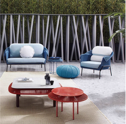 Colourful Life 2-Seaters Sofa with Cushions