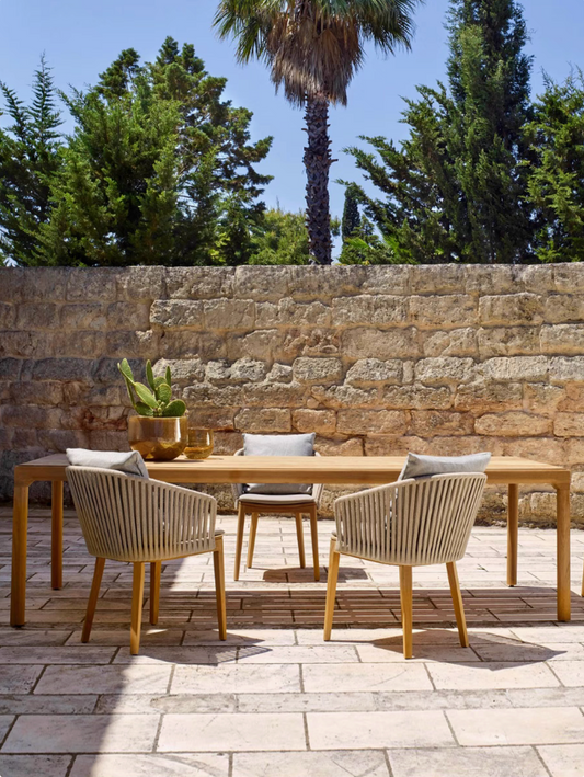 Luxury Garden Teak Wood Chair with armrest