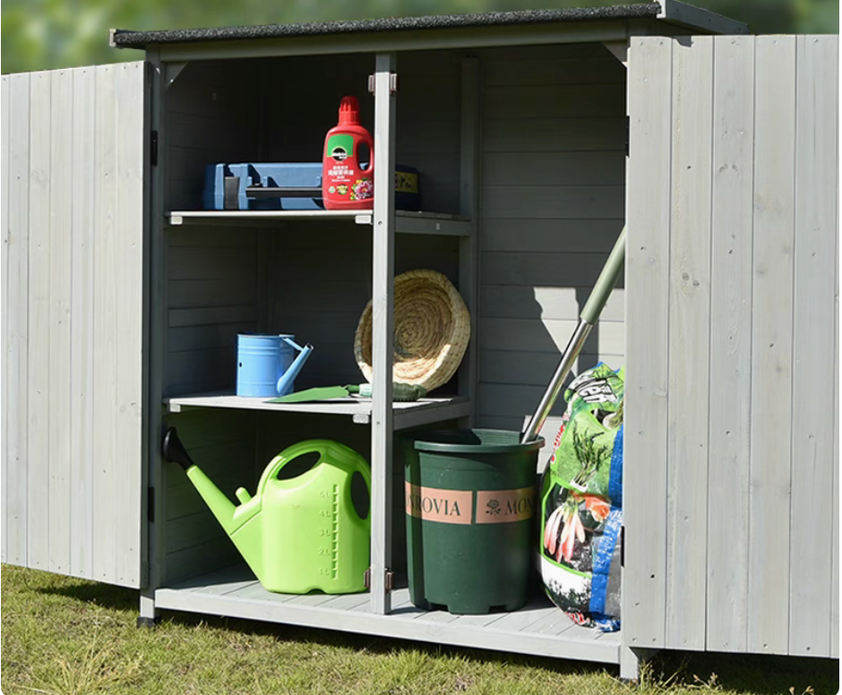 Vintage Outdoor Wooden Storage Shed