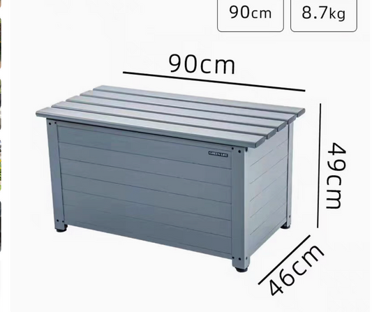 Outdoor Aluminium Alloy Storage Shed-Grey