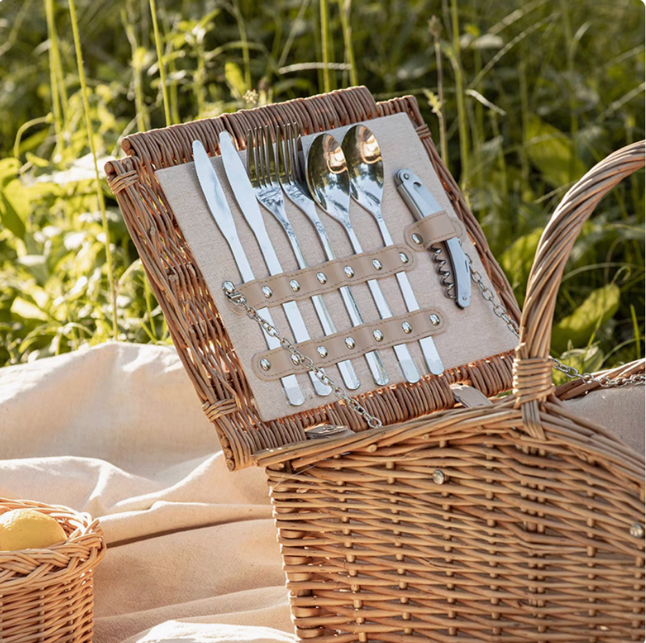 SS Picnic Basket Hamper - 2 person