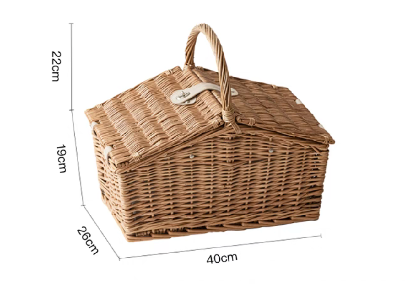 SS Picnic Basket Hamper - 2 person