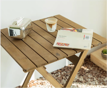 Wooden Garden Bistro 2 Seaters Foldable - Table & Chairs set