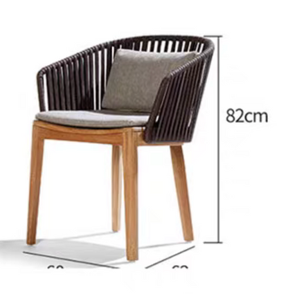Luxury Garden Teak Wood Chair with armrest
