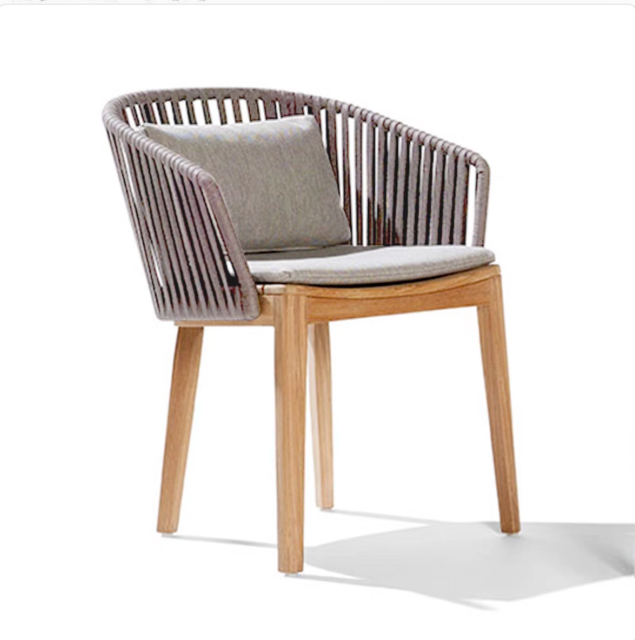 Luxury Garden Teak Wood Chair with armrest