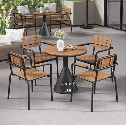 Industry Style - Outdoor Metal Table & Chairs Set