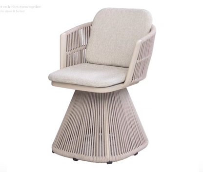 Elegant Garden or Terrace Rope Waving Chair