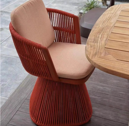 Elegant Garden or Terrace Teak Wood Table & Chairs Set