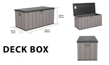 Lifetime Garden Plastic Storage Shed Lockable Light Brown