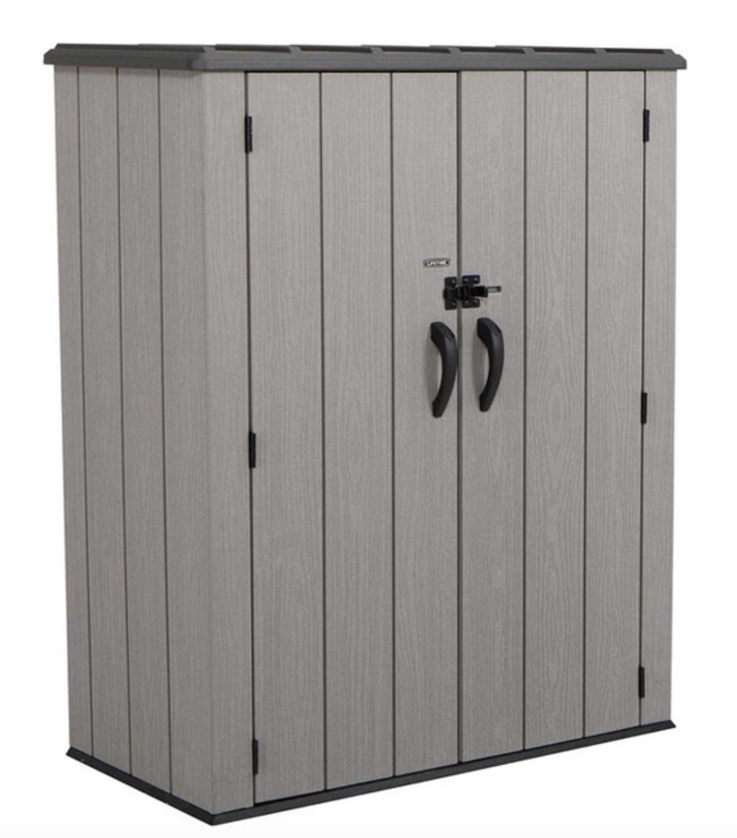 Lifetime Garden Plastic Storage Tool Shed Grey