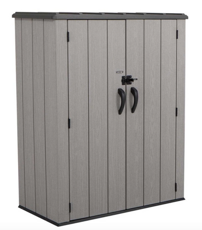 Lifetime Garden Plastic Storage Tool Shed Grey