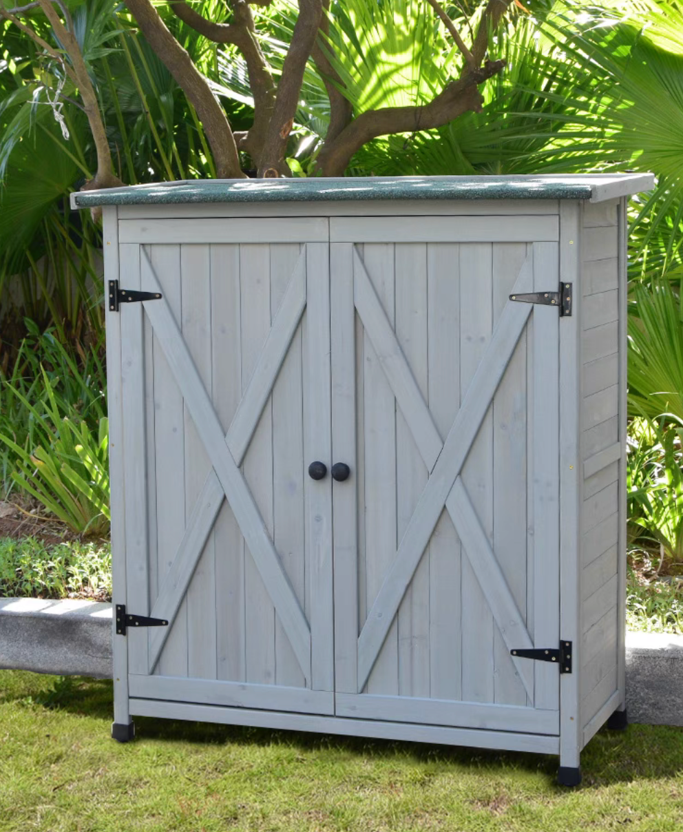Vintage Outdoor Wooden Storage Shed
