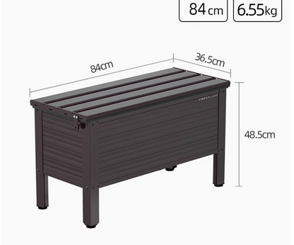 Outdoor Aluminium Alloy Storage Shed-Brown