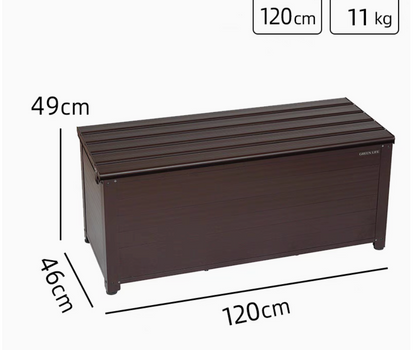 Outdoor Aluminium Alloy Storage Shed-Brown