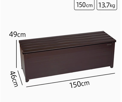 Outdoor Aluminium Alloy Storage Shed-Brown
