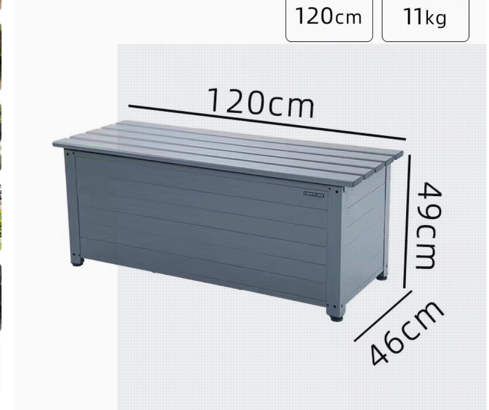 Outdoor Aluminium Alloy Storage Shed-Grey